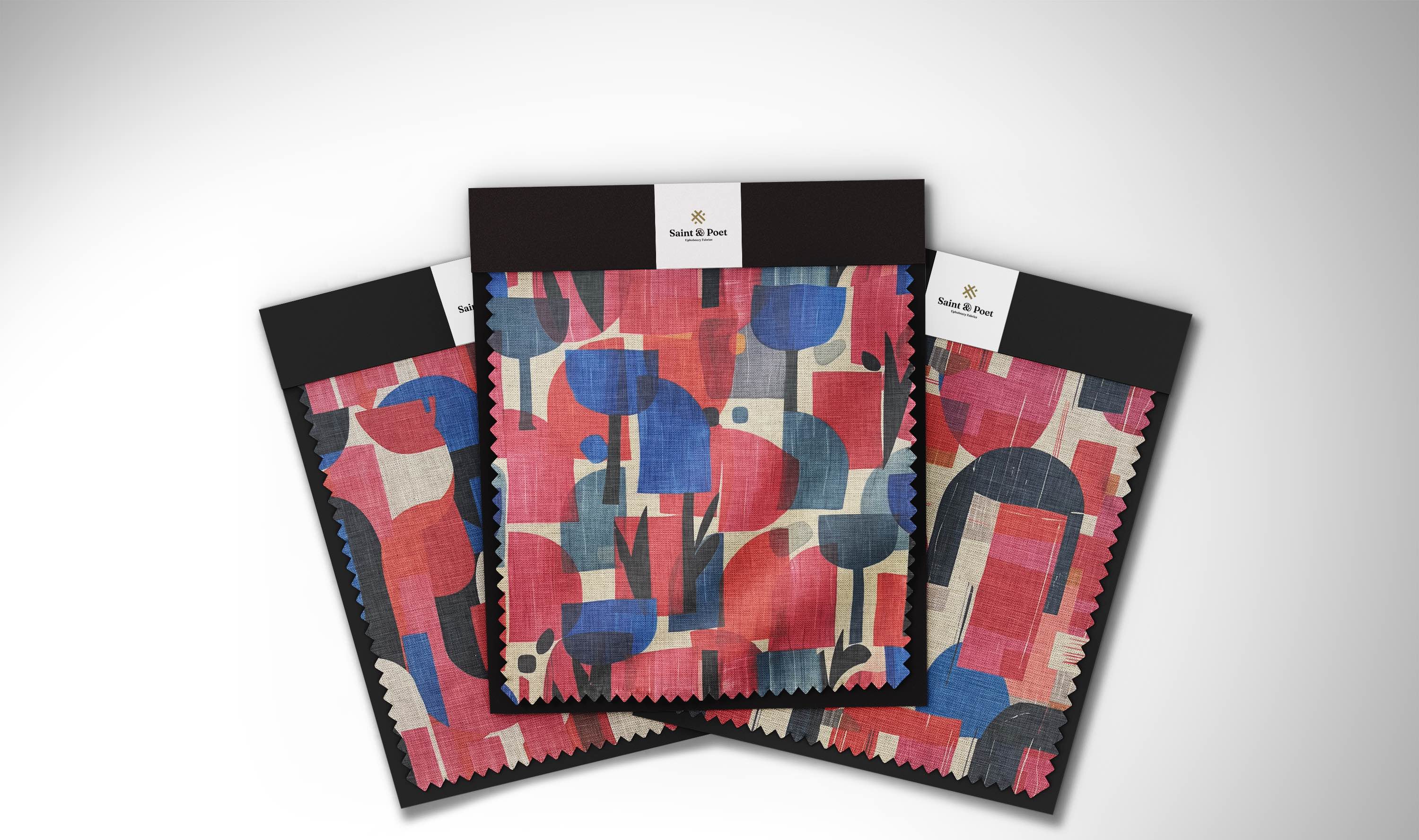 Luxury AI-crafted dimensional fabric for statement interiors