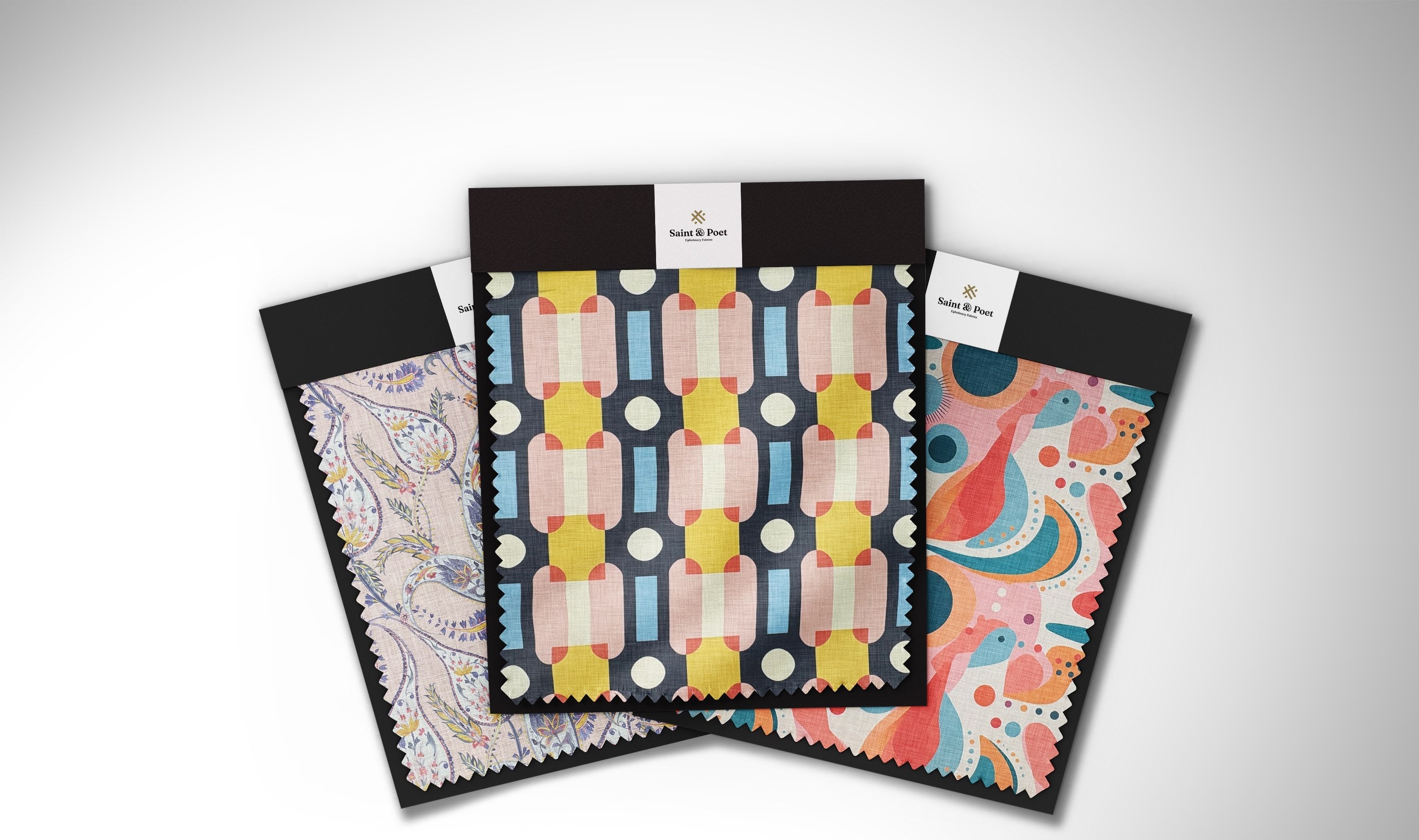 Saint and Poet Pink UpholstLuxury pink upholstery fabric in soft blush tones – Saint & Poet