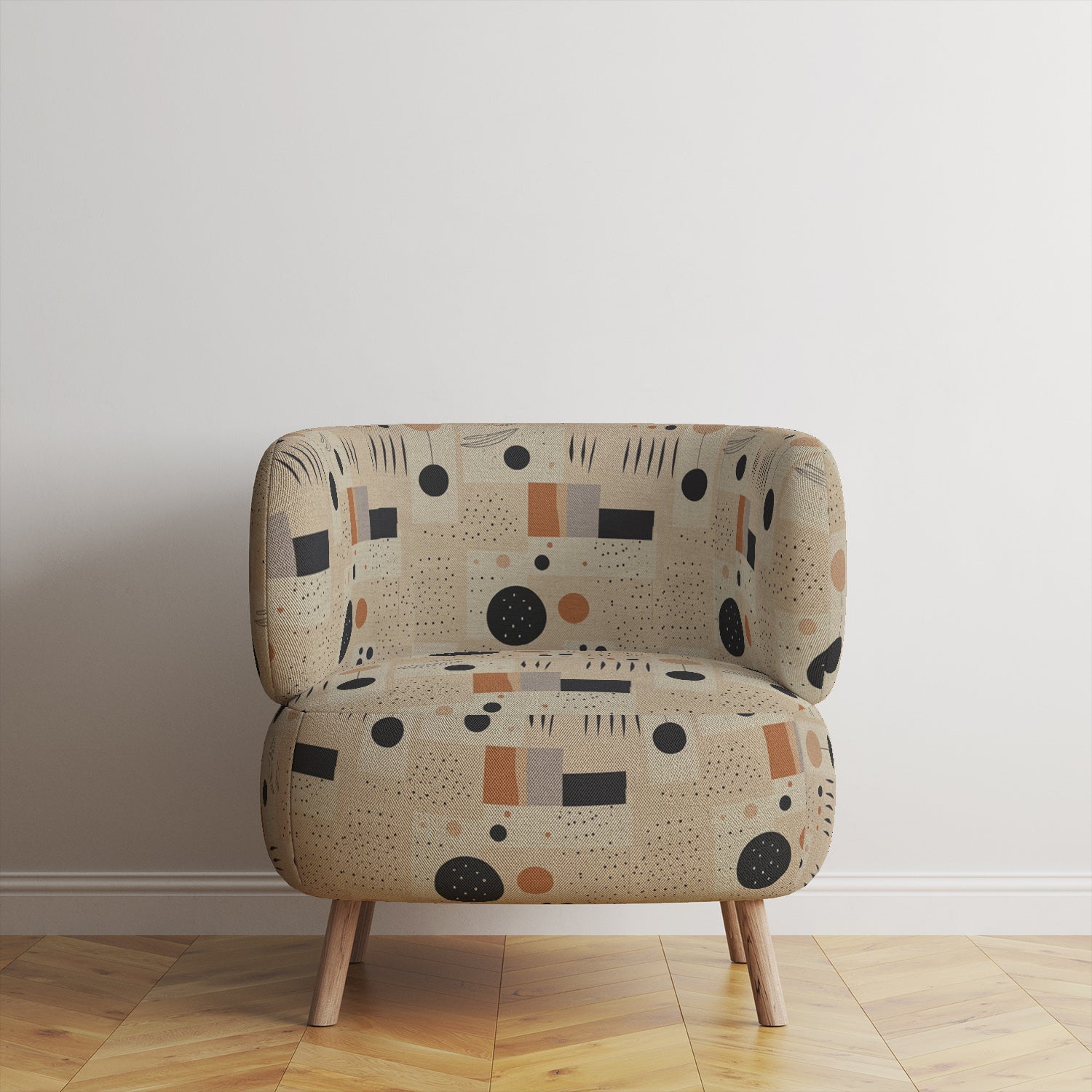 Contemporary abstract upholstery fabric for modern interiors