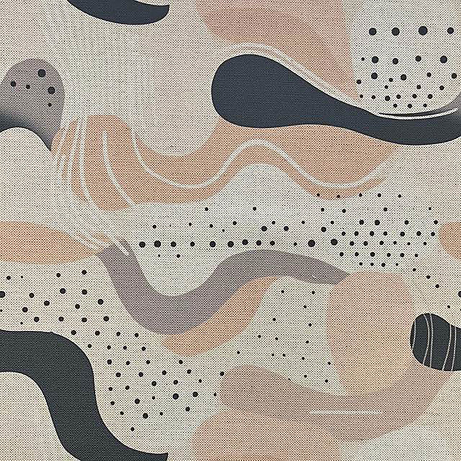 Abstract No.5 Upholstery Fabric – Modern organic abstract pattern