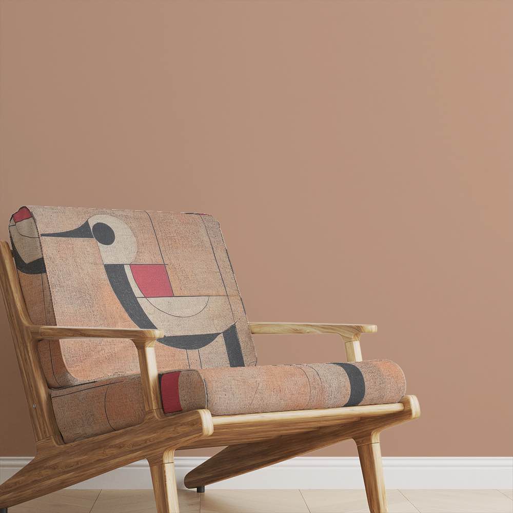 bird-no-25-crane-inspired-upholstery-fabric-on-mid-century-armchair-in-neutral-living-room-setting