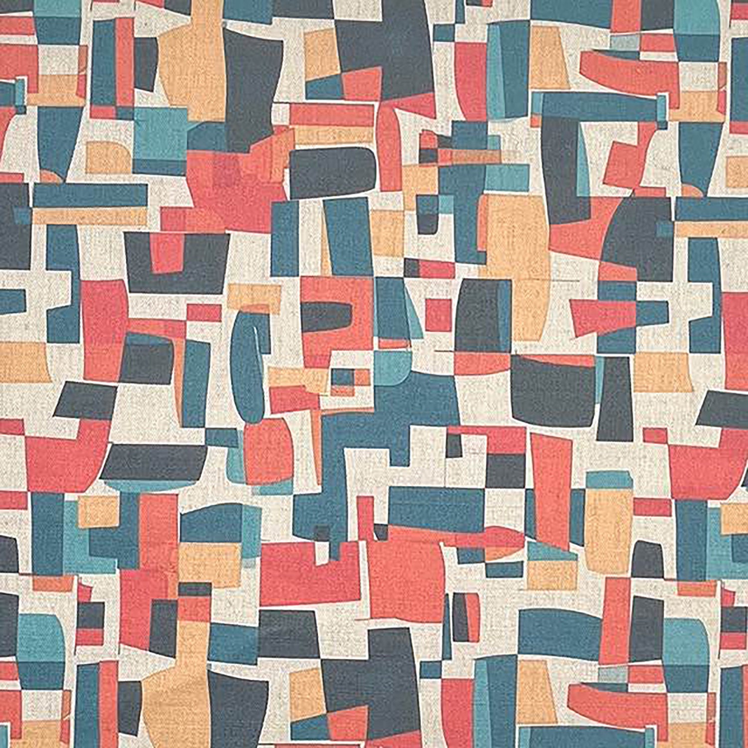 collage-no-8-upholstery-fabric-with-mid-century-abstract-shapes-in-teal-rust-oat-and-black-on-a-light-woven-base