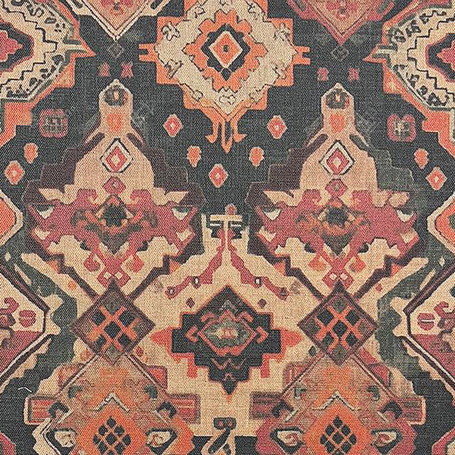 Tribal upholstery fabric with bold symmetrical pattern – Kilim No.10