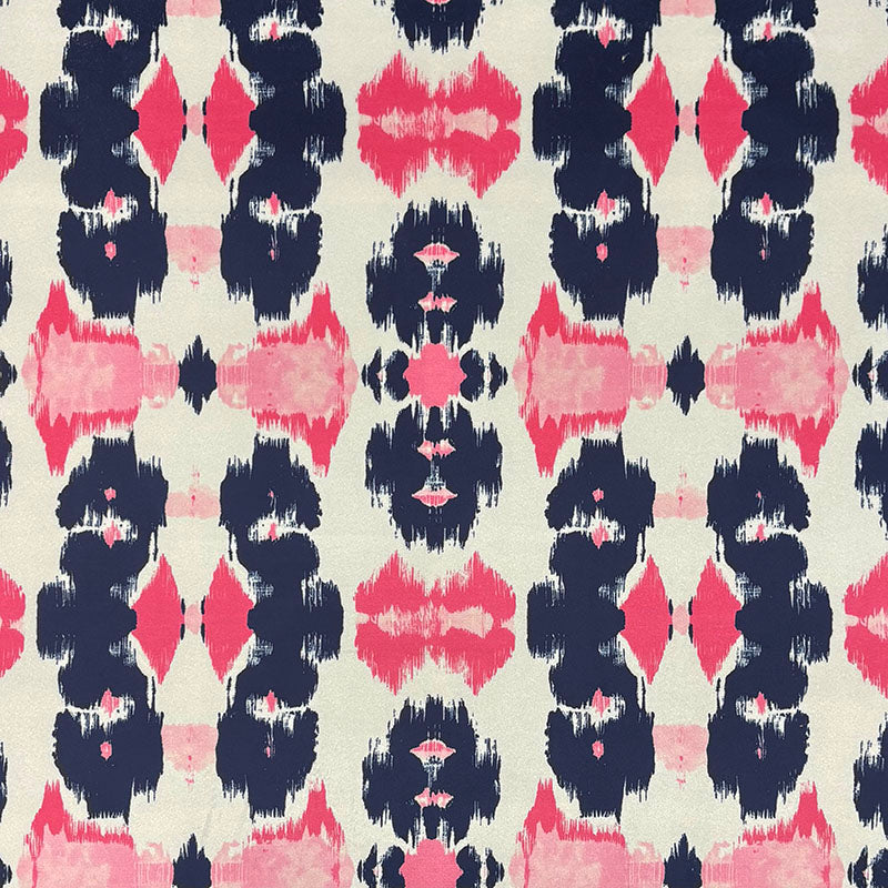 Kilim No.31 Crib5 velvet flat image with red, charcoal and blush Kilim design on a pale ground