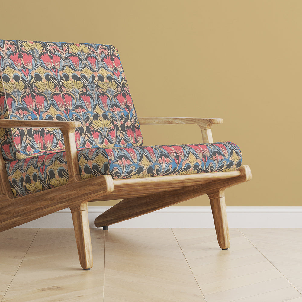 Nouveau No.4 Art nouveau Bright Upholstery Fabric For Chairs