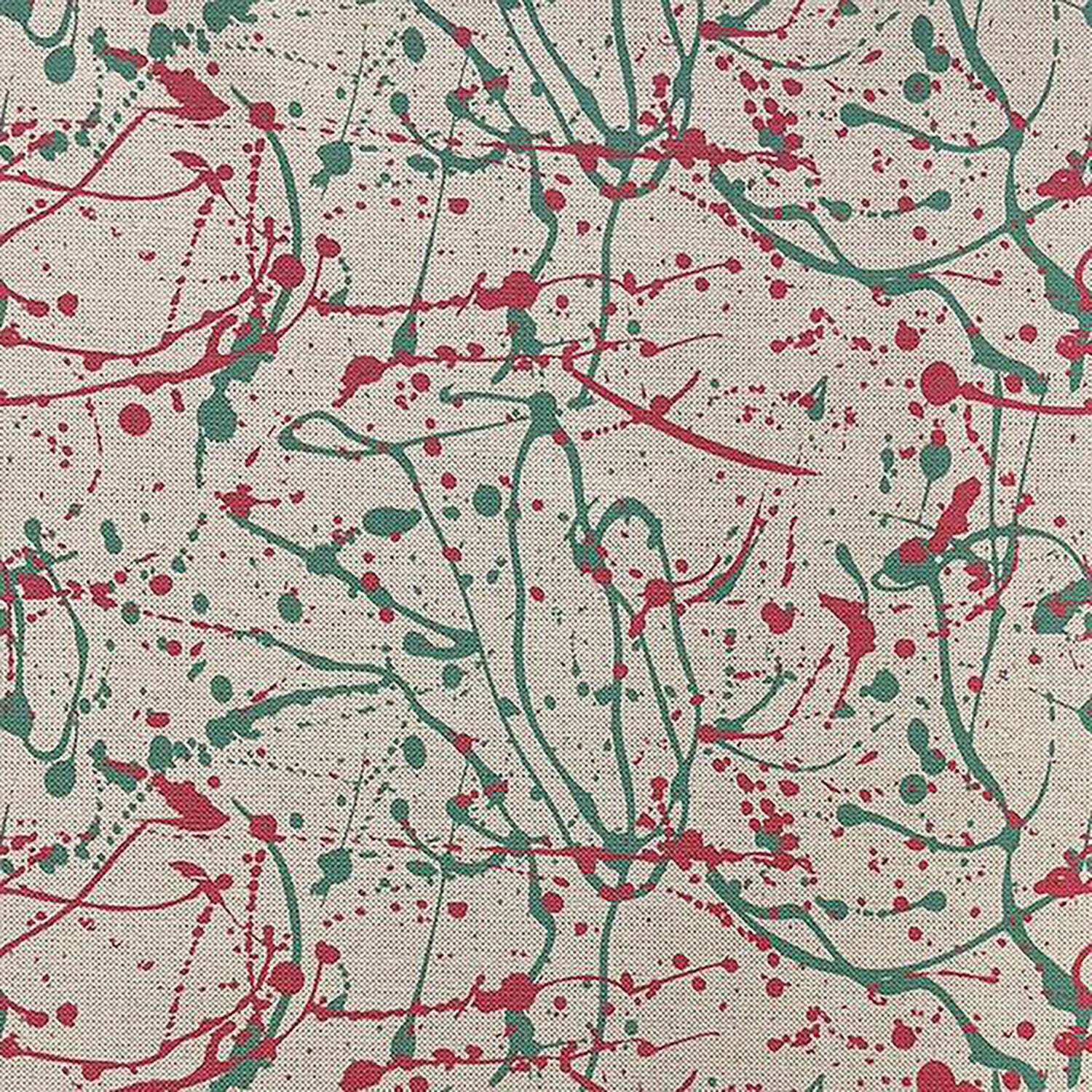 Neutral paint-splatter upholstery fabric in sage and pink – Pattern No.2