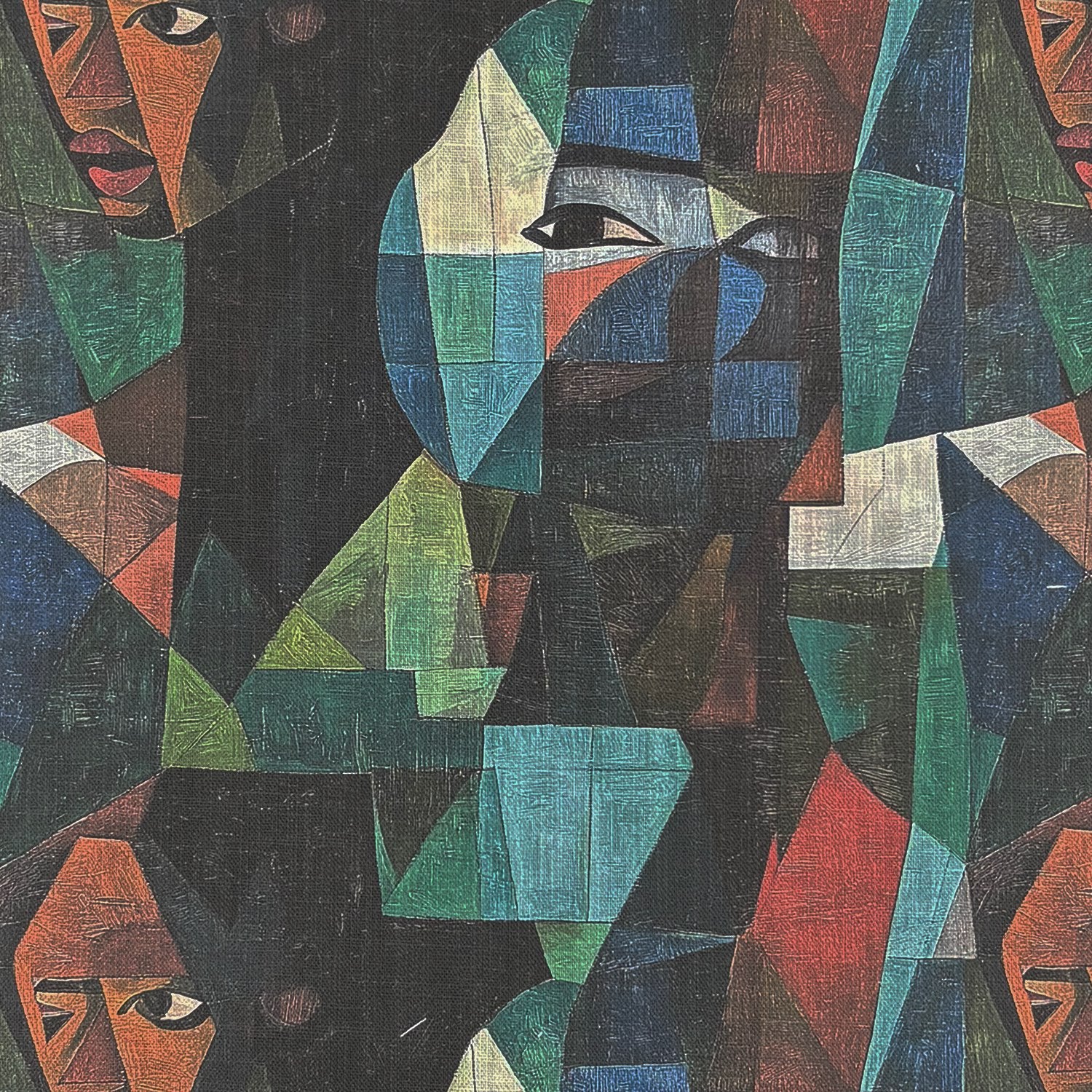 Sculpture No.20 abstract patterned upholstery fabric flat image