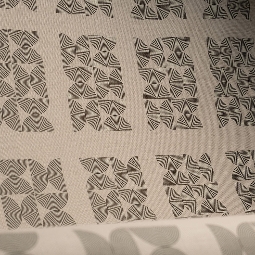 Minimalist green upholstery fabric with soft curved repeat – Simplicity No.5