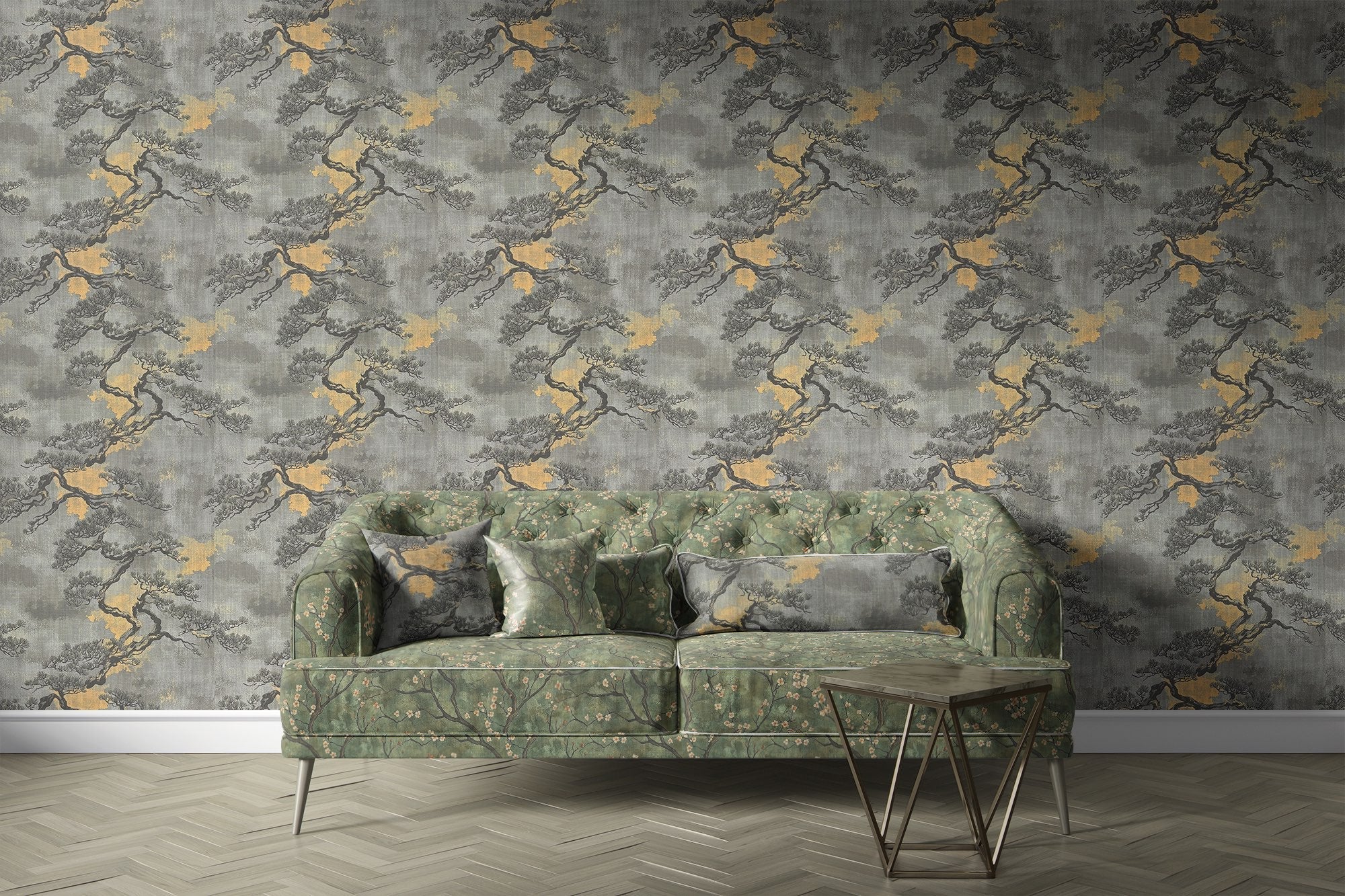Mori Japanese inspired upholstery fabric with calm natural pattern for thoughtful interiors