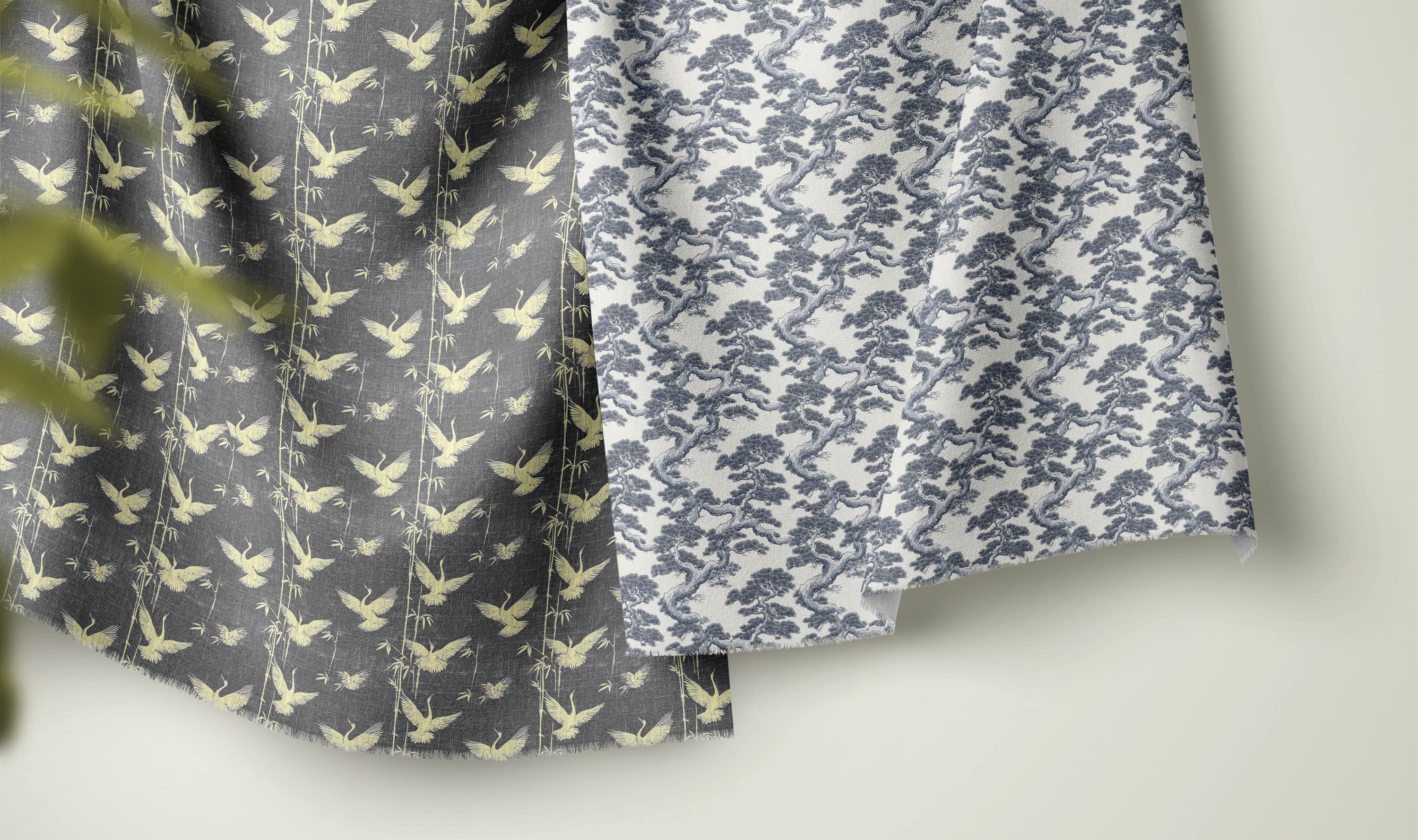Mori Linen Curtain Fabric Collection