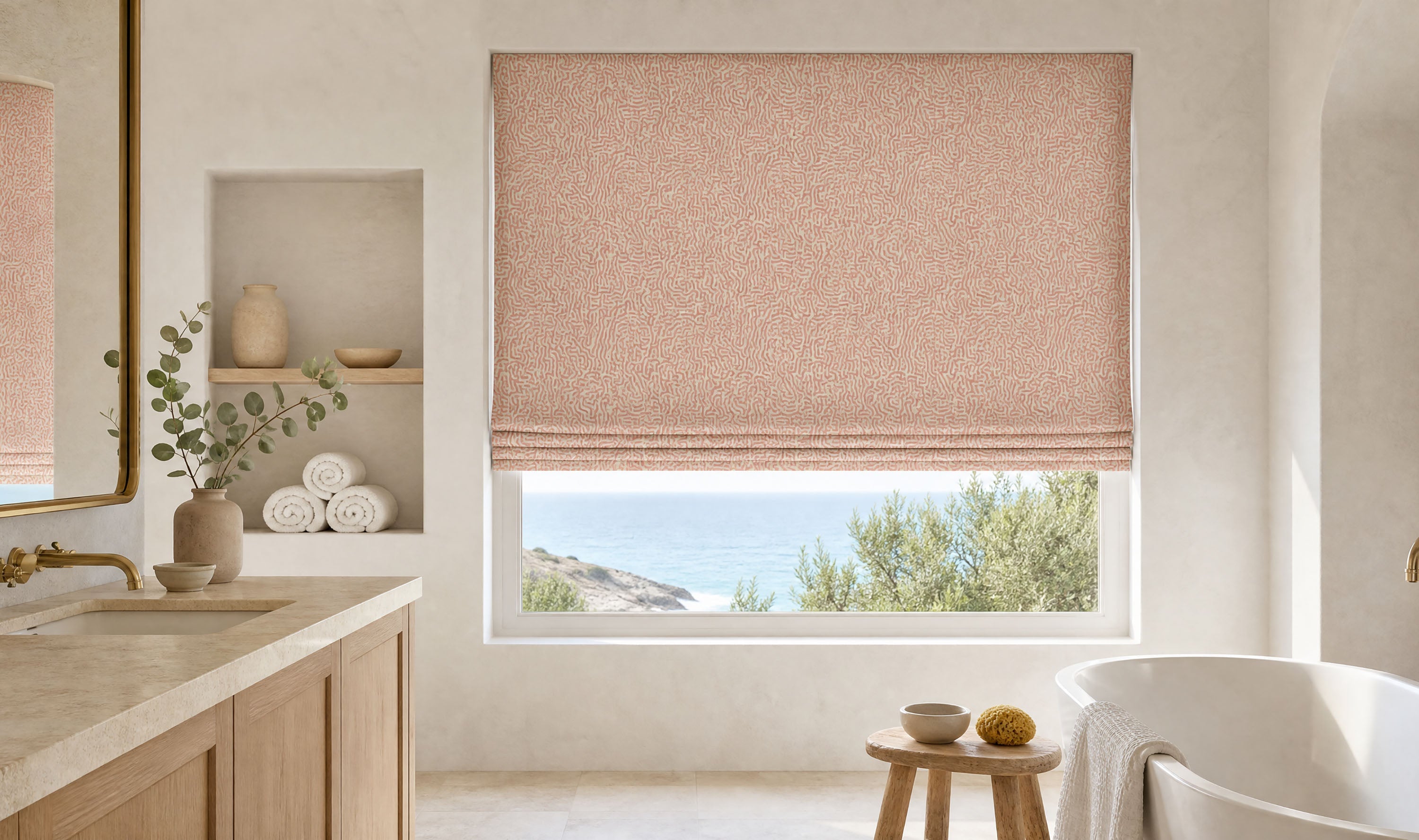 Pink Curtain Fabric by the Metre