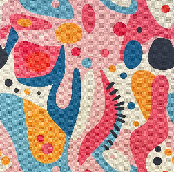Abstract No.12 Upholstery Fabric – Vibrant & Artistic Design