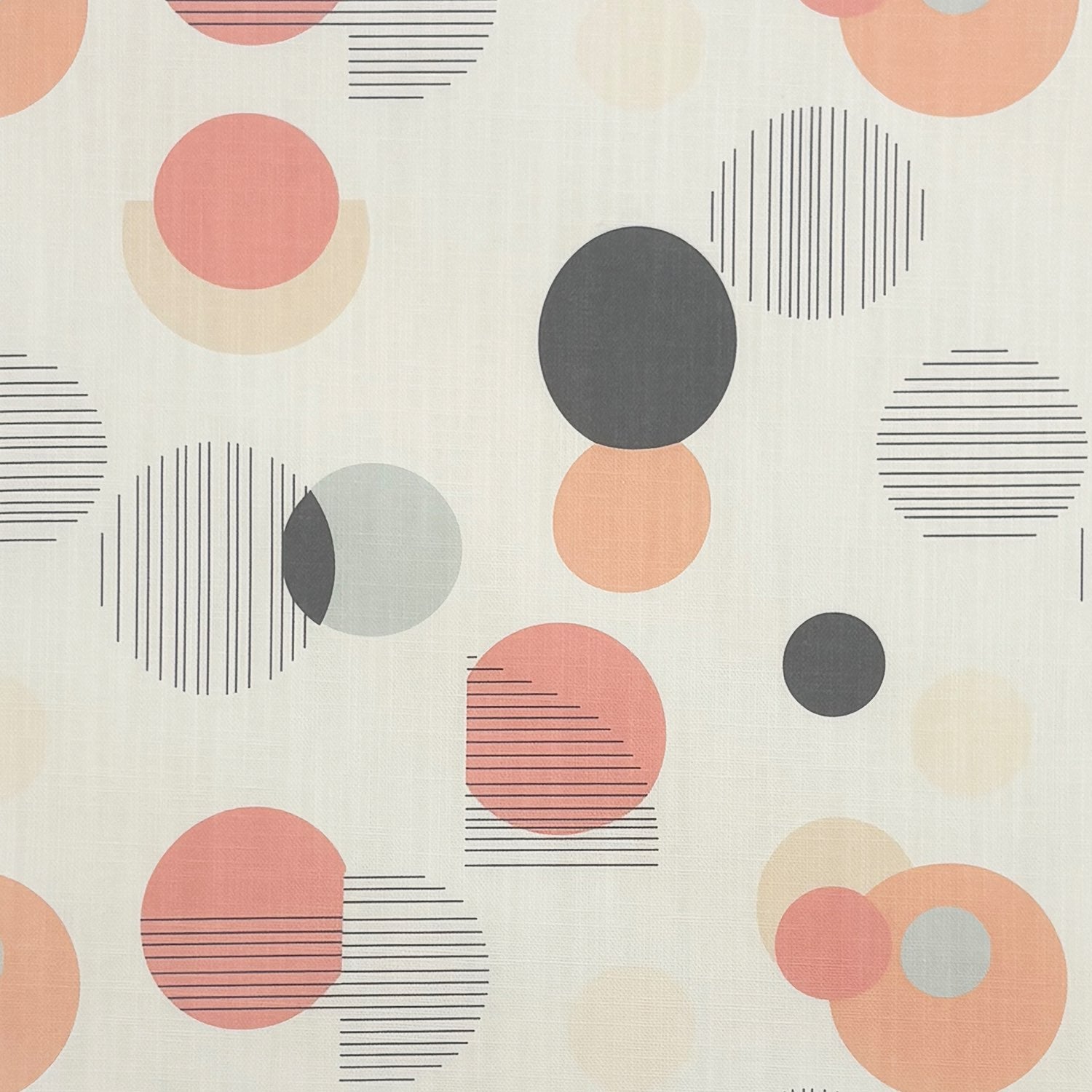 Elements No.6 multicoloured geometric print upholstery fabric – flat lay close-up