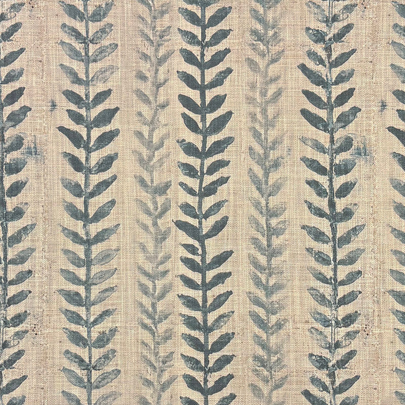 Lovverk Stripe No.4 sage green and grey Scandinavian leaf stripe upholstery fabric