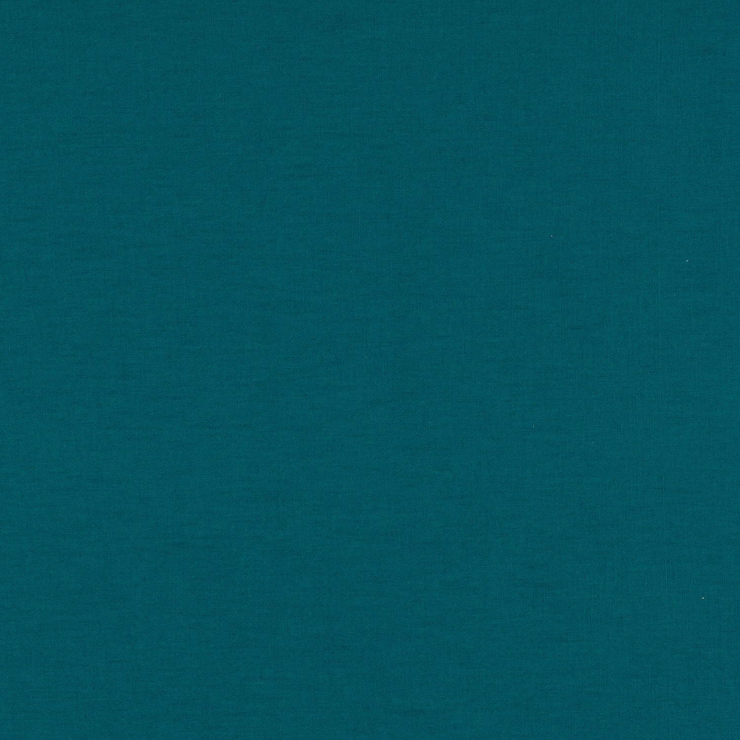 Flat fabric image of Palermo Viridian plain weave upholstery fabric in a rich green-blue tone with visible linen blend texture