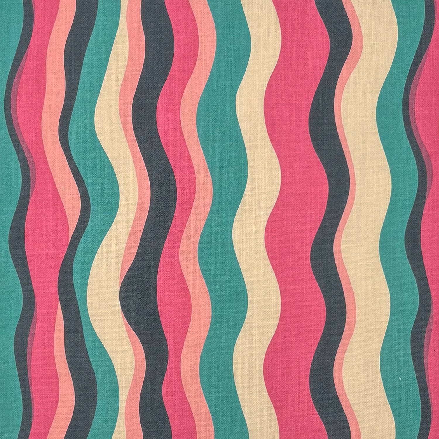 Striped No.16 multicoloured striped upholstery fabric flat image
