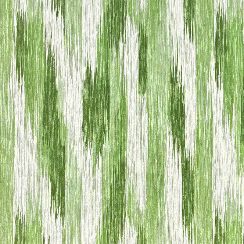 Striped No.28 olive, sage and leafy green linear stripe Crib5 printed velvet upholstery fabric by Saint and Poet